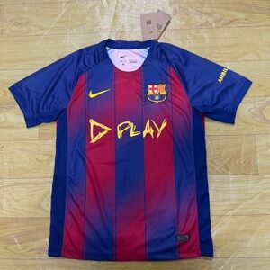 Nike Blue & Red FC Barcelona Style Men's Jersey with Yellow Accents